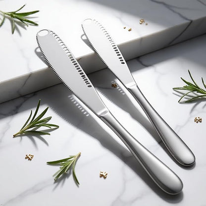 3-in-1 Butter Knife with Holes, Stainless Steel Spreader - Image 6