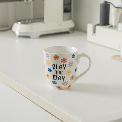 16OZ Ceramic Slay the Day Coffee Mugs Set, Large Colorful Coffee Cups - Image 5
