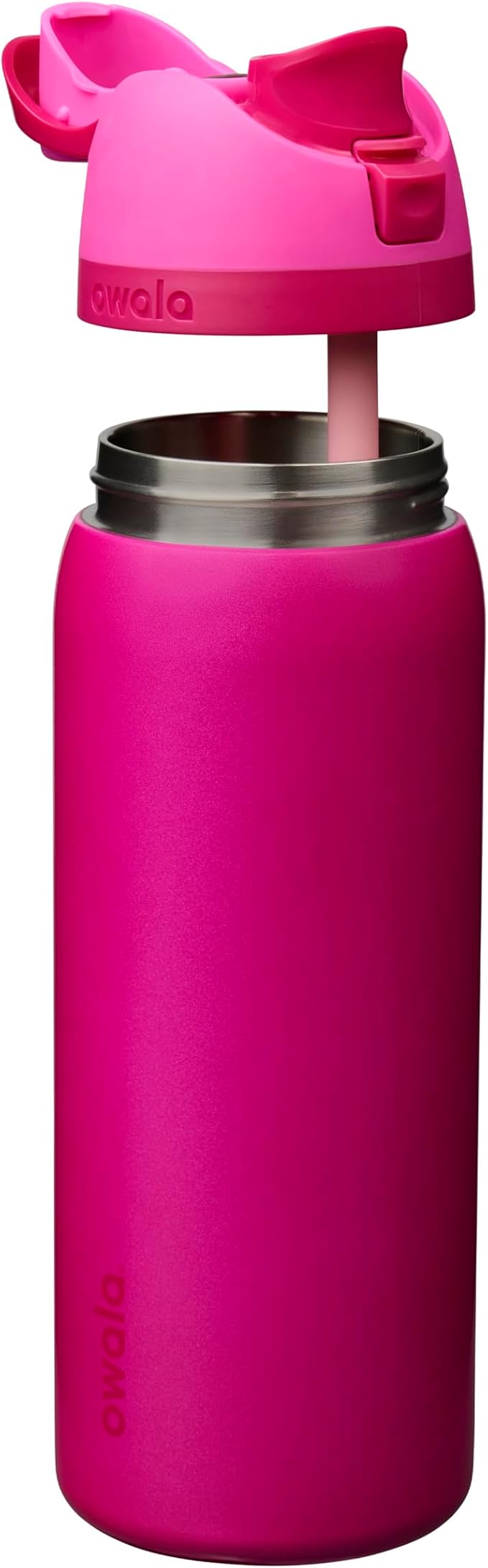 Owala FreeSip Stainless Steel Water Bottle 32 oz Read My Lips - Image 2