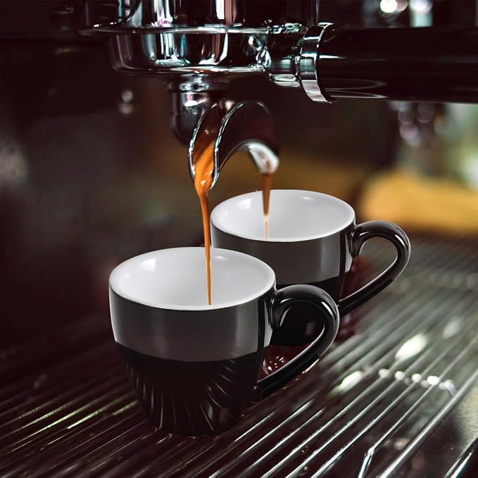 homEdge Porcelain Espresso Shot Cup Set - 80 ml / 2.67 oz - Image 2