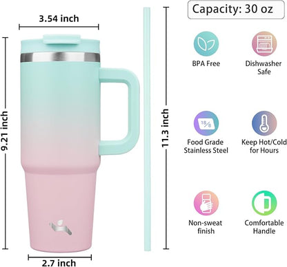 Konokyo 30 oz Insulated Tumbler Water Bottle - Image 4