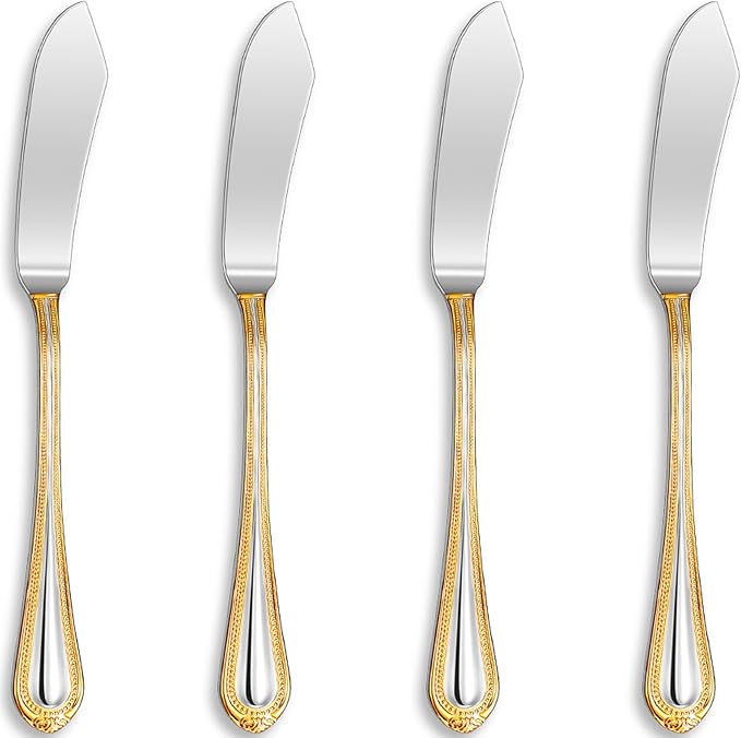 Premium Pearl Edge 4-Piece 6.9-Inch Butter Knife Set | 18/10 Stainless Steel - Image 6