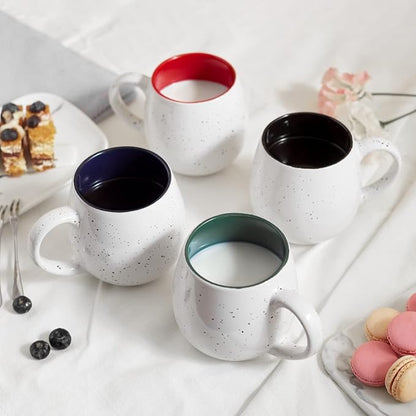 LIFVER 20 Ounces Coffee Mugs Set of 4, Large Ceramic Coffee Mugs - Image 8