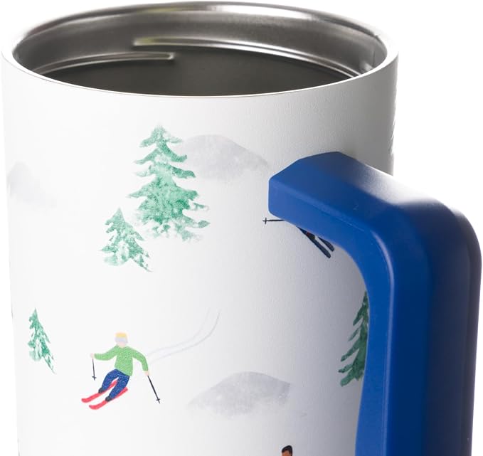 Simple Modern Tumbler with Handle and Straw | 40oz | Skiing | Trek Tumbler - Image 2