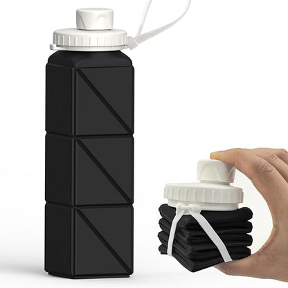 BEAUTAIL Collapsible Water Bottles 21oz/610mL, Silicone Travel Water Bottle | by BEAUTAIL