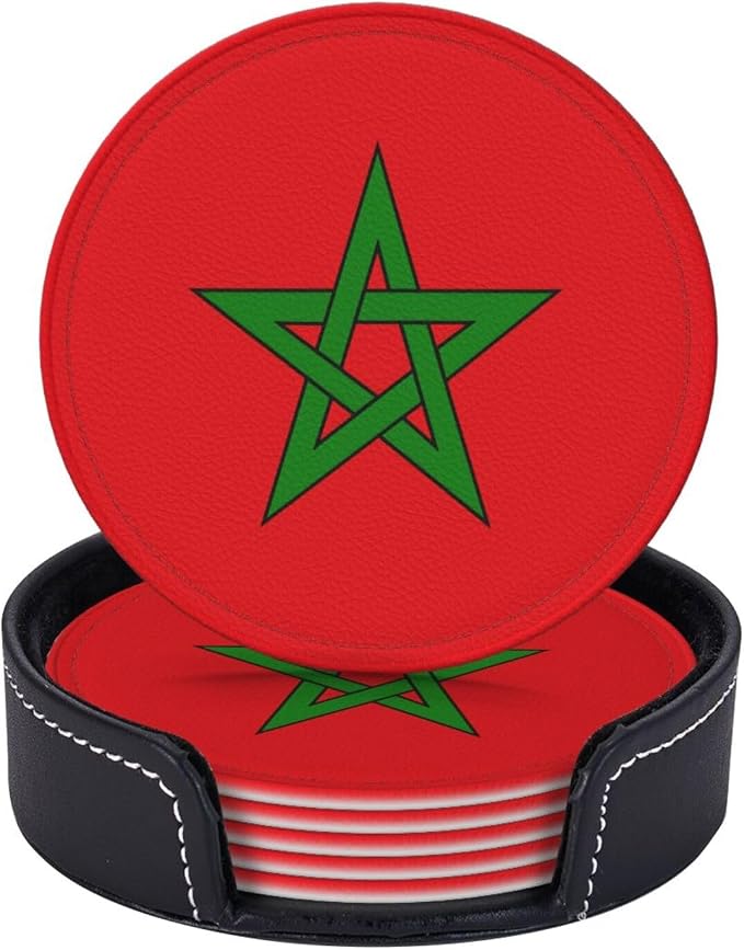 Moroccan Flag Coasters for Drinks - Image 6