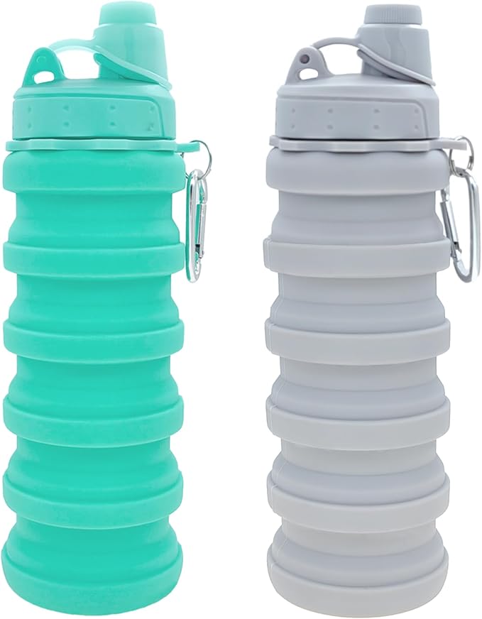 Collapsible Water Bottles Travel water bottle Sports Portable Sport Water by YCTMALL