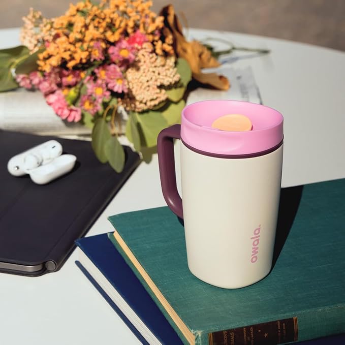 Owala SmoothSip Slider Stainless Steel Insulated Travel Mug - Image 7