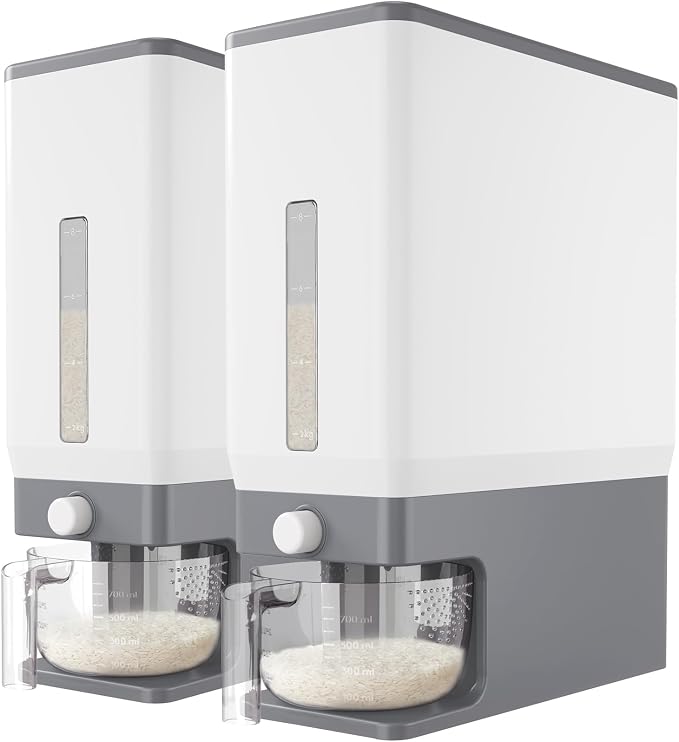 Lifewit Rice Dispenser 25 Lbs, Airtight Storage by Lifewit