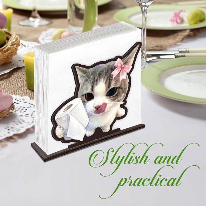 Funny Cat Napkin Holder for Table - Image 5