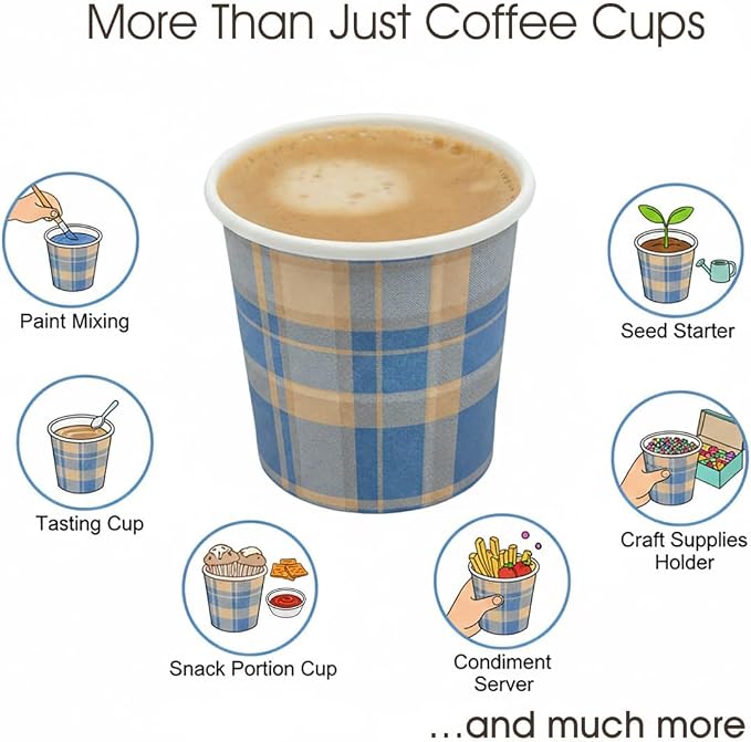 4 Oz Espresso Cups with Lids - Image 5