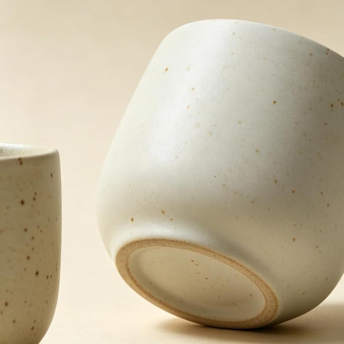 Calming Minimalist 7.8oz Matte Speckled Ceramic Cup - Image 6