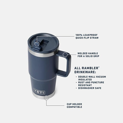 YETI Rambler 20 oz Travel Mug - Image 2