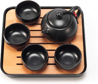 Chinese Tea Set, Gongfu Teaset, Travel Teapot Tea Set, Portable Tea Cup Set | - Image 4