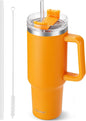 TaroKitc 40 oz Tumbler with Handle | Stainless Steel Insulated Travel Mug with by TaroKitc