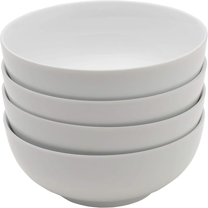 Everyday White Set of 4 Soup Cereal Bowls, 26 oz. - Image 4