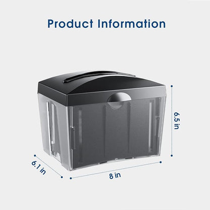 Tabletop Napkin Dispenser Black 8"x6.1"x6.5" | ABS, - Image 6