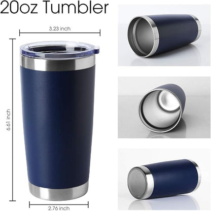 HASLE OUTFITTERS 20oz Tumblers Bulk Stainless Steel Cup - Image 2