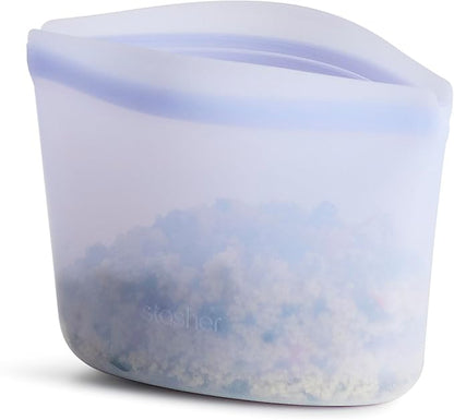 Stasher Premium Reusable Silicone Food Storage Bowl, 2-Cup | Food-Safe Silicone by Stasher
