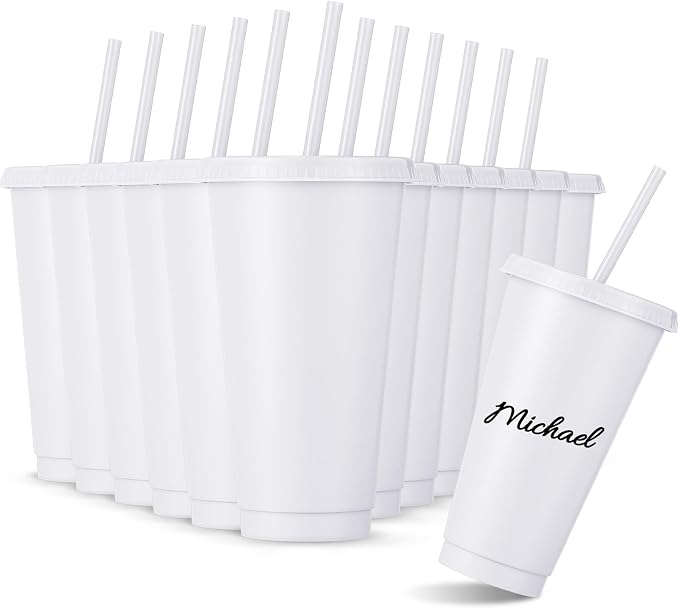 Amyhill 12 Pcs Reusable Plastic Cup by Amyhill