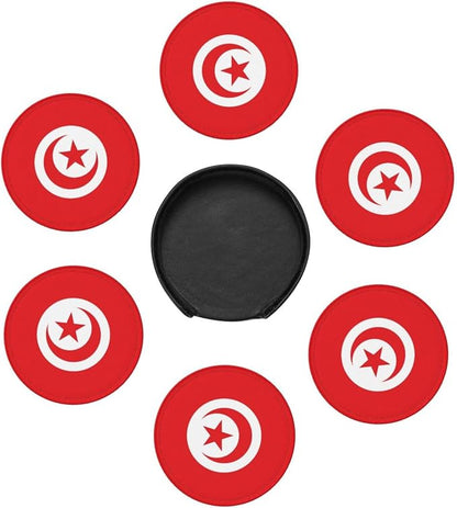 Tunisia Flag Coasters for Drinks - Image 7