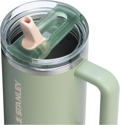 STANLEY Quencher ProTour Flipstraw Tumbler, 40 oz, Lichen | Built-In Straw & - Image 2