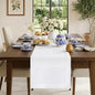 Classic Linen™ by D'Moksha White Table Runner 90 Inches Long, 100% Pure Linen by DMokshaHomes