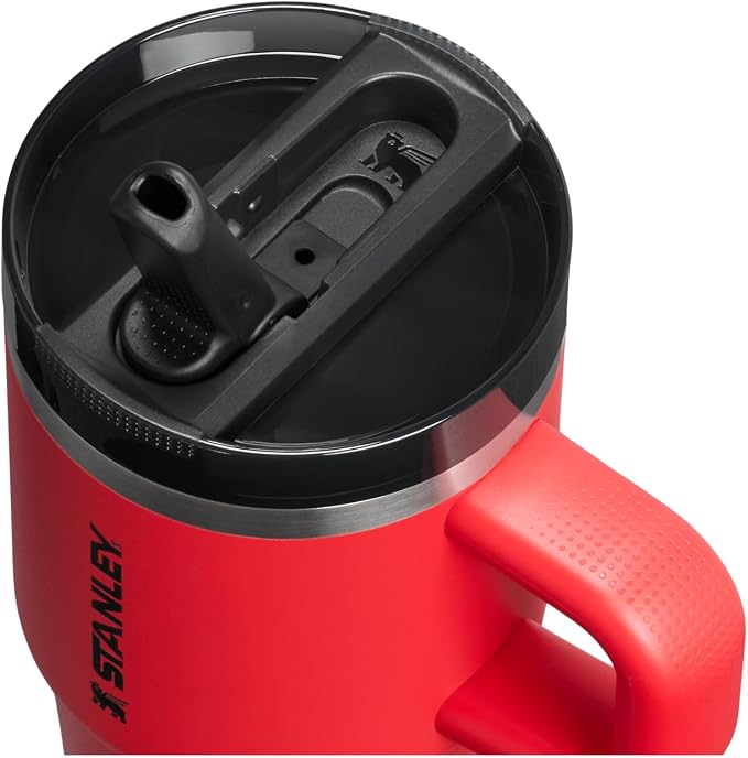 STANLEY Quencher ProTour Flipstraw Tumbler, 20 oz, Chili Black | Built-In Straw - Image 2