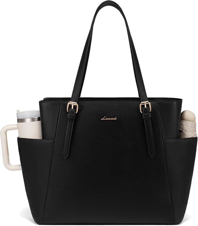 LOVEVOOK Laptop Tote Bag for Women, Leather Work Computer Briefcase Bag | Large by LOVEVOOK