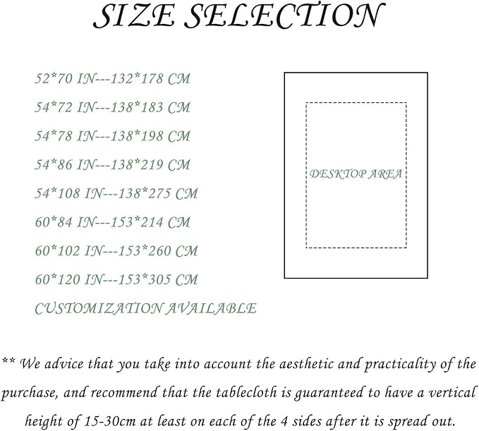 60x120 Inch Nature Scenery Rectangular Tablecloth Foggy Wild Forest Mysterious Secret Realm Table Cloth Waterproof Durable Table Cover for Home Game Room Banquet Picnic Outdoor BBQ Decor
