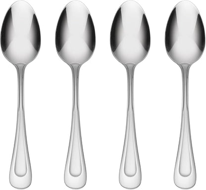 Oneida Silverware Set, Satin Sand Dune Everyday Flatware 4-Piece Teaspoons Set by Oneida