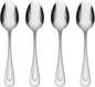 Oneida Silverware Set, Satin Sand Dune Everyday Flatware 4-Piece Teaspoons Set by Oneida