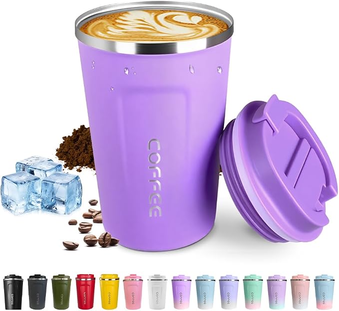 SPLMIFA Travel coffee mugs leak-proof, reusable coffee cup by SPLMIFA