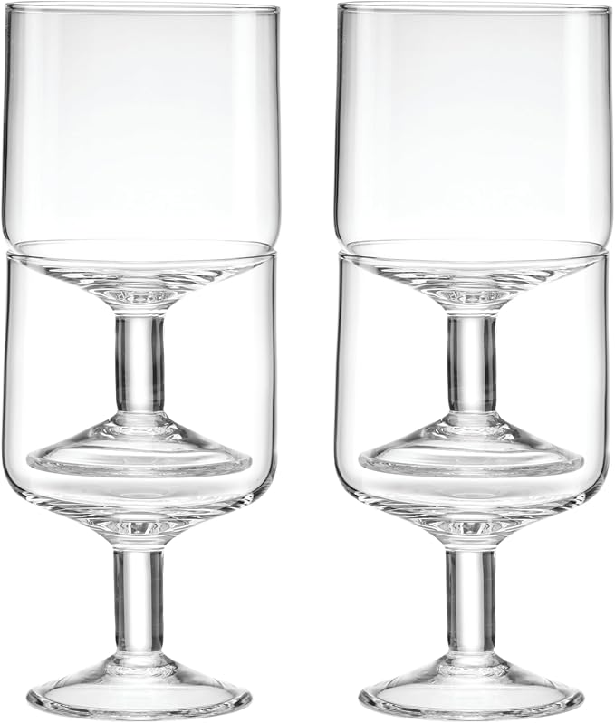 Lenox Tuscany Classics Stackable Drinkware, Dishwasher Safe, Wine Glasses - Image 3