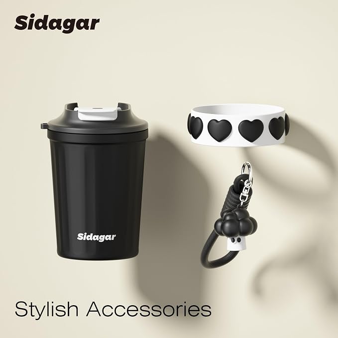SDGA+ 12 oz Travel Coffee Mug Spill Proof Leak Proof, Stainless Steel Thermal - Image 5