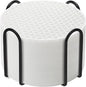 Silicone Coaster Set of 12 with Holder, Drinks Coasters, Beer & Coffee, Suitable for All Cups, Hot or Cold, Anti-Slip, Non-Stick, Anti-Overflow Tabletop Protection and Decor (12 Pcs, White)