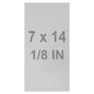 6061 T651 Aluminum Sheet Metal 7 x 14 x 1/8 (0.125”) Inch Flat Plain Aluminum Plate Covered with Protective Film, Heat Treatable Rectangle 3MM Aluminum Metal Plate for Industrial