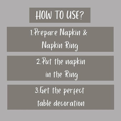 ALPHA Living HOME Dragonfly Napkin Rings - 12 Pcs Elegant Table Accessories Decorative Metal Napkin Holders for Wedding, Dinner Party, Holiday & Everyday Table Decor (Silver)