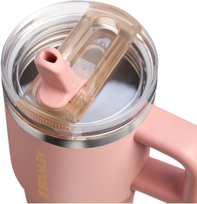 STANLEY Quencher ProTour Flipstraw Tumbler, 20 oz, Peach Rose | Built-In Straw - Image 2