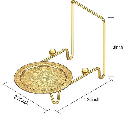 HOHIYA Gold Tea Cup and Saucer Display Stand 6 Cup Holder Rack | Elegant gold - Image 5