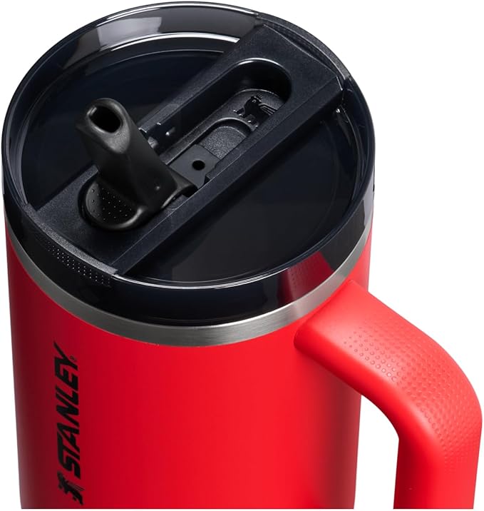 STANLEY Quencher ProTour Flipstraw Tumbler, 40 oz, Chili Black | Built-In Straw - Image 2