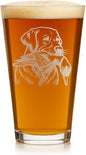 Hat Shark Duck Hunting Gear Decor Beer Glass - Mallard Duck Black Lab Hunting Gift - Laser Engraved 16 oz Pint Drinking Glass Dog Cool Hunters Gift for Men and Women Who Love Water Dogs