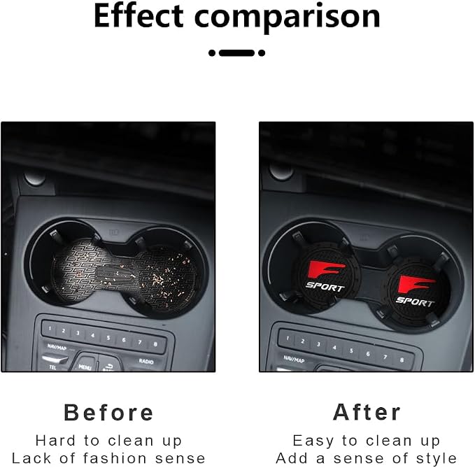 Car Cup Holder Coaster for Lexus f Sport Cupholder Coaster Interior Accessories - Image 5