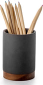 Ceramic Pen Holder for Desk, Pencil Cup, | Organizer and Makeup Brush Holder by Officepal