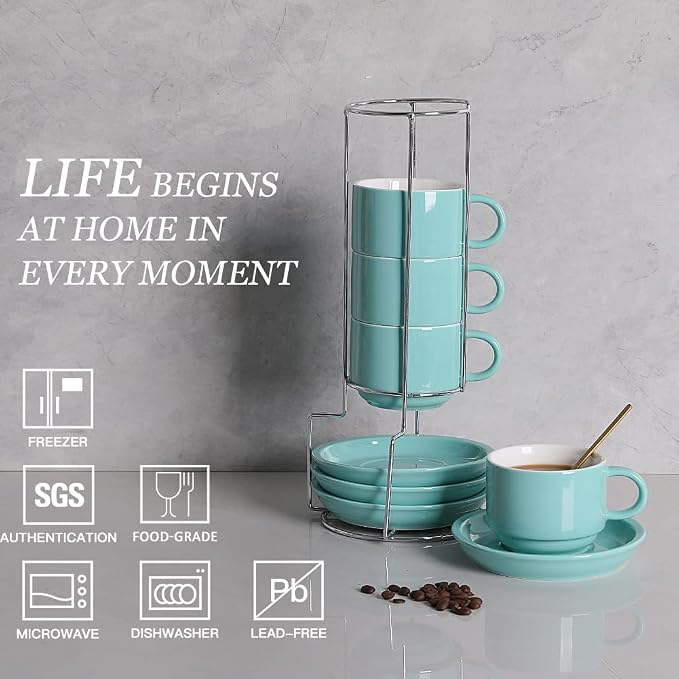 Sweejar Porcelain Cappuccino Cups - Image 3