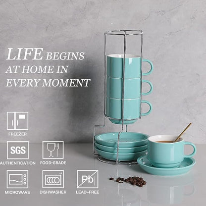 Sweejar Porcelain Cappuccino Cups - Image 3
