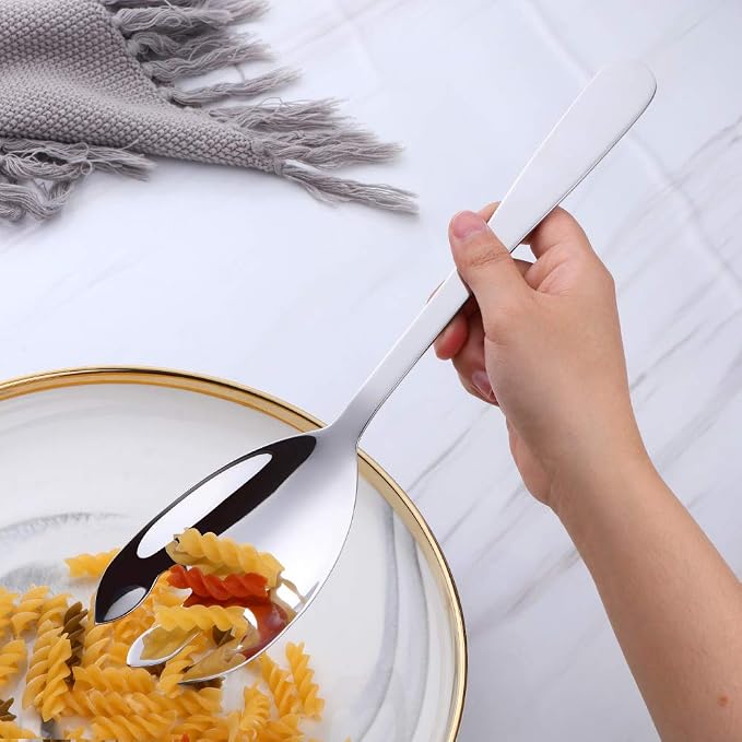 12 Inches Stainless Steel Salad Server Sets - Image 5