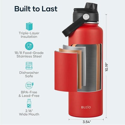 BUZIO Triple Wall Vacuum Water Bottle - Image 4