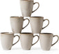 MONITO 17oz Ceramic Coffee Mugs Set of 6, Dishwasher&Microwave Safe, Reactive by MONITO