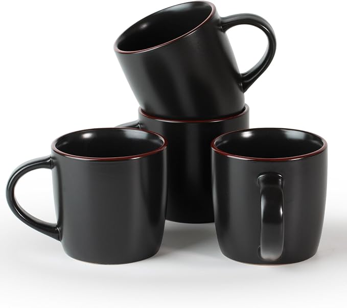 famiware Mercury Coffee Mugs 13 oz, Coffee Mugs Set of 4 by Famiware